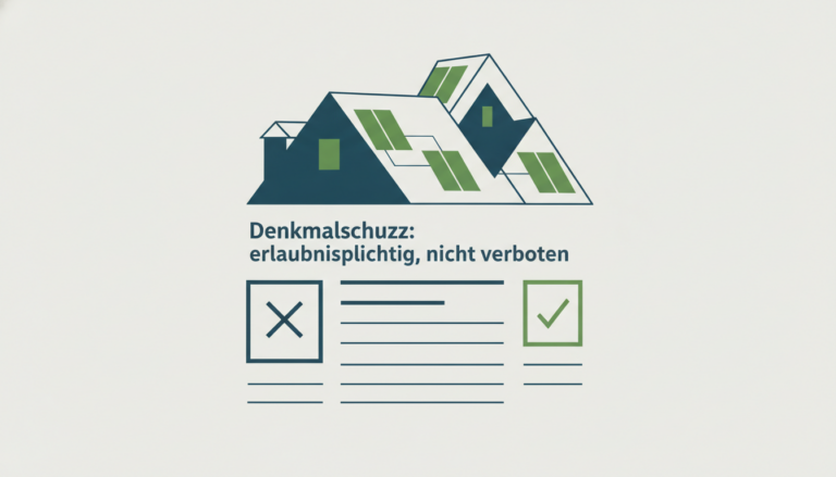 Denkmalschutz bei der Errichtung einer Photovoltaikanlage