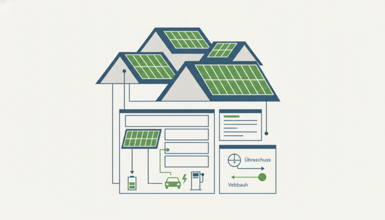 Überschussladen eines Elektroautos mit Solarstrom